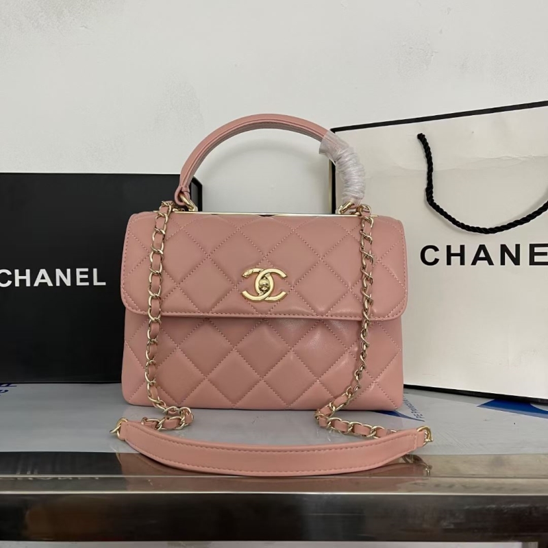 Ch*el top handle bags